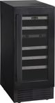 Marathon® 15" Black Stainless Steel Dual Zone Built-In Wine Cooler-2