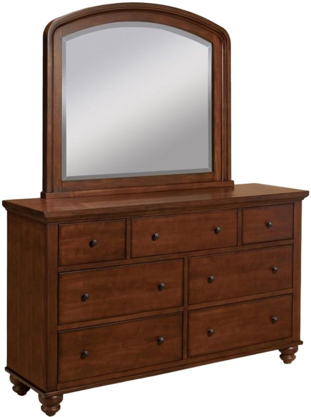 aspenhome® Cambridge Brown Cherry Double Dresser-1
