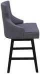 Nest Home Collections Lacey Barbury Stone/Medium Gray Swivel Counter Stool-2