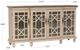 Linon 4-Door Brown/Cream Media Credenza-2