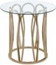 Coaster® Monett 2-Piece Tempered Glass Top Occasional Table with Chocolate Chrome Base Set-1