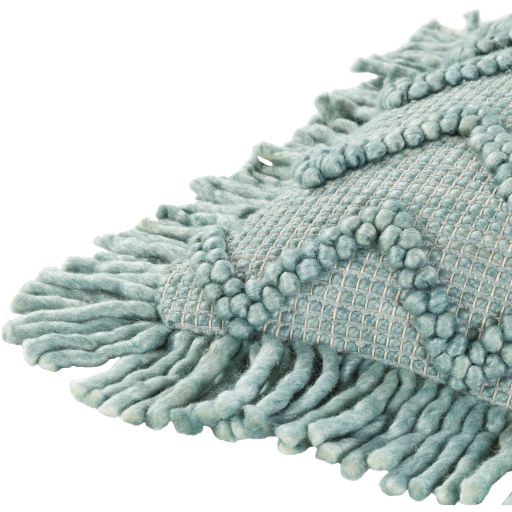 Surya Hylia Aqua 20"x20" Toss Pillow with Down Insert-3