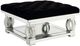 ACME Furniture Lotus Black/Mirrored Ottoman-0