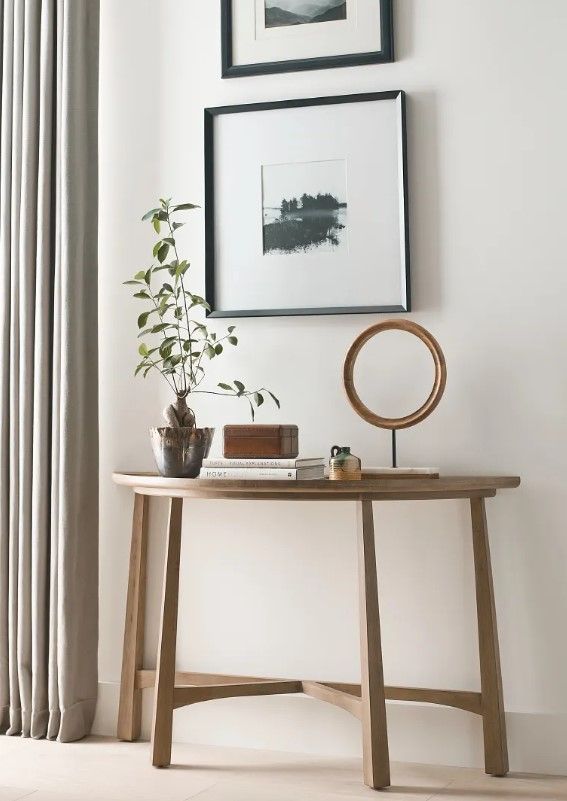 Hammary® Milo Butterscotch Demilune Console Table-1