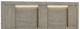 Elements International Kelis Gray King Panel Bed-1