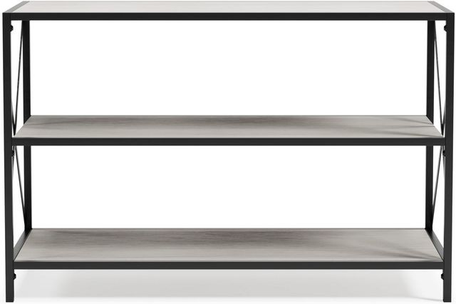 Signature Design by Ashley® Bayflynn Gunmetal/Whitewash Bookcase-1