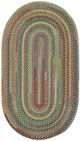 Capel Rugs Songbird Parakeet 27" x 48" Oval Throw Rug-0