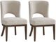 Bassett Mirror Trevino 2-Piece Chestnut Brown/Clarkson's Sand Dining Side Chair-0