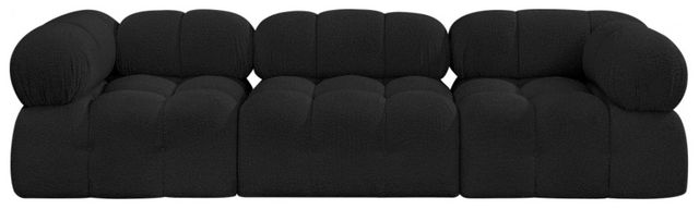 Meridian Furniture Ames 3-Piece Black 102" Sofa-1