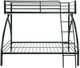 Homelegance® Bailey Black Youth Twin/Full Bunk Bed-5