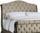 Hooker® Furniture Rhapsody Aurora Ecru/Walnut King Upholstered Sleigh Bed-2