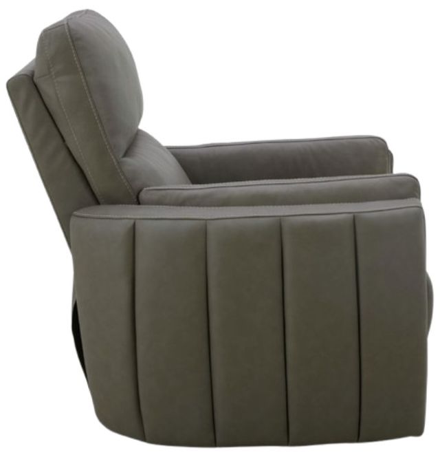 Liberty Furniture Reilly Aline Light Gray Leather Power Swivel Glider Recliner-4
