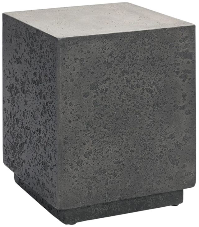 Classic Home Marwin Dark Gray Concrete Outdoor End Table-0