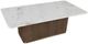 Fairfield® Dimitri Kafe 84" Dining Table with White Marble Top-4