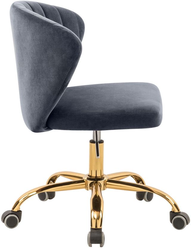 Meridian Furniture Finley Grey Velvet Office Chair-3