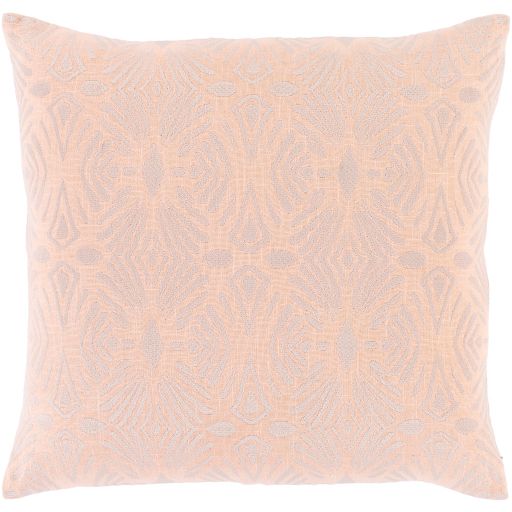 Surya Accra Peach 22"x22" Toss Pillow with Down Insert-0