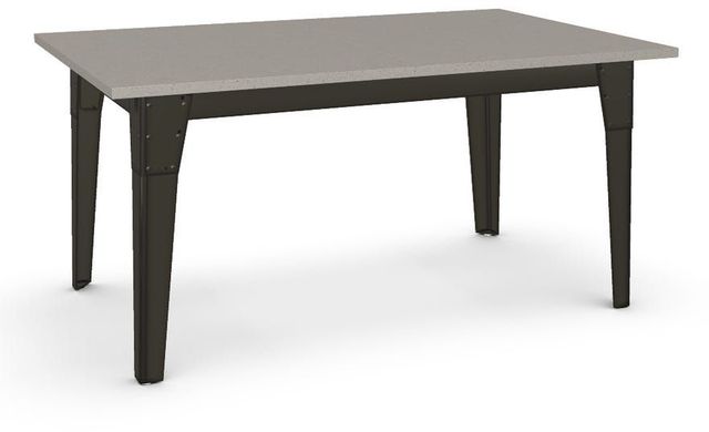 Amisco Customizable Tacoma Thermo Fused Laminate Extendable Table with Metal Embossed Legs-0