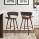 Armen Living Jagger Brown/Walnut Counter Stool-2