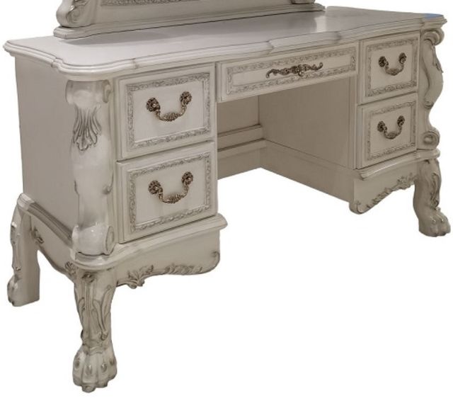 ACME Furniture Dresden II Bone White Vanity Desk-0