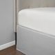 Olliix by Madison Park Grey Simple Fit Wrap Around Adjustable Bed Skirt-4