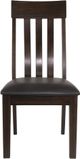 Signature Design by Ashley® Haddigan Dark Brown Upholstered Dining Side Chair-1