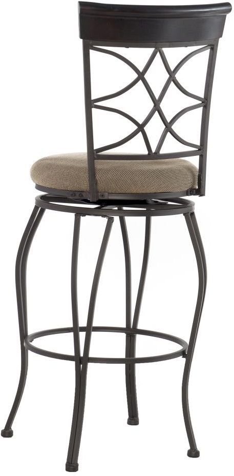 Linon Curves Metallic Brown Bar Stool-0