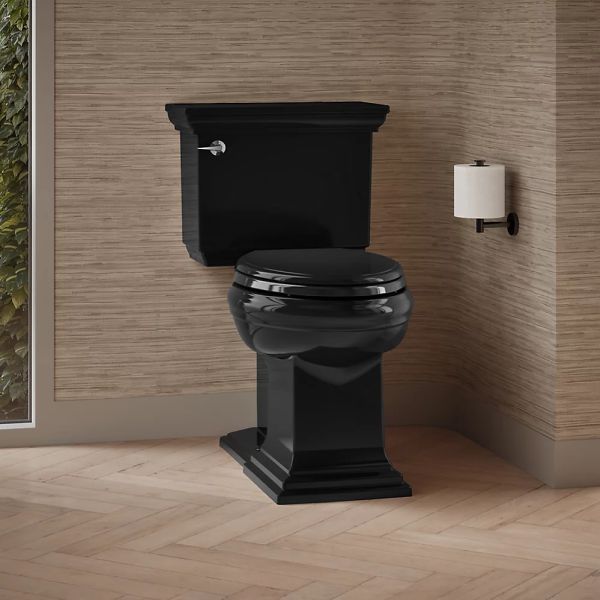 KOHLER® Memoirs® Stately Black 2-Piece Elongated with Concealed Trapway, 1.28 Gpf-2