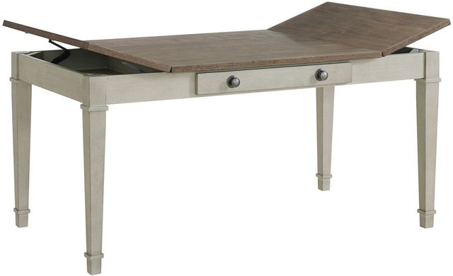 Elements International Farmington 5-Piece Light Beige/Medium Brown/Washed Stone Dining Set-3