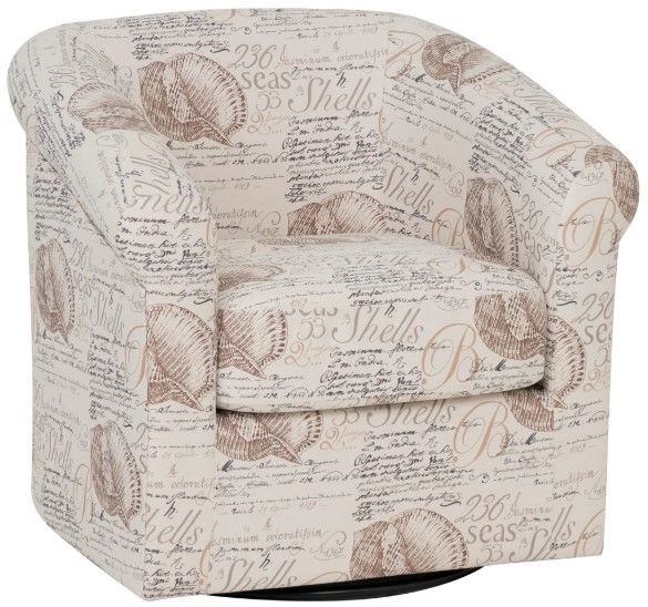 Powell® Adella Sea Swirl Swivel Chair-0