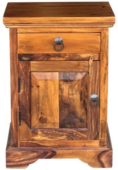 Jaipur Furniture Ganga Brown Left Handle Bedside Table-0