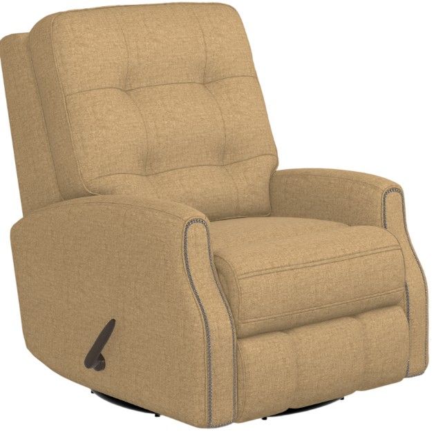 Flexsteel® Customizable Devon 34" Manual Swivel Gliding Recliner-3