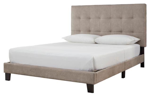 Signature Design by Ashley® Adelloni Light Brown King Upholstered Bed-1