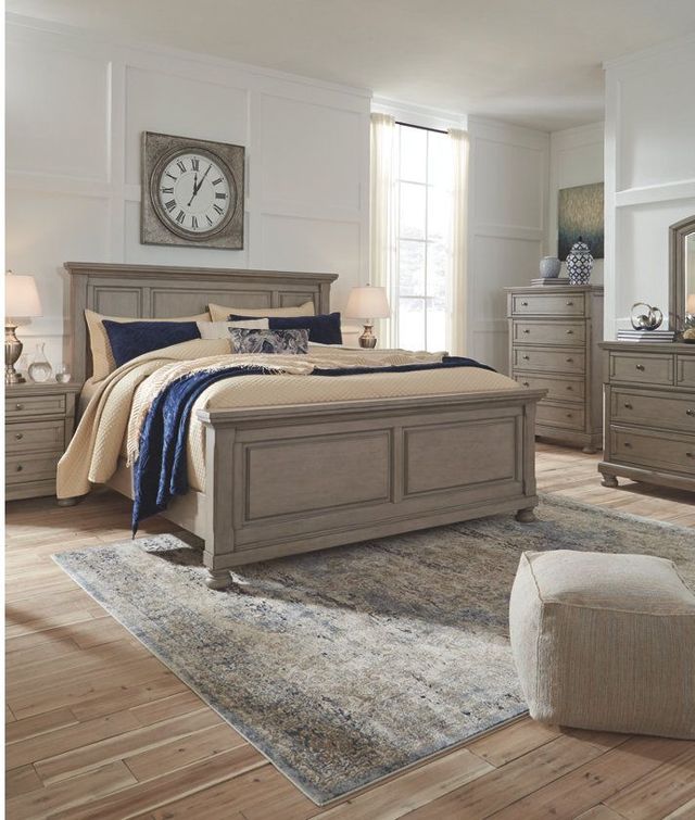 Signature Design by Ashley® Lettner Light Gray California King Panel Bed-3