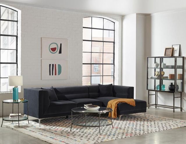 Coaster® Hetfield 2-Piece Indigo Sectional-4