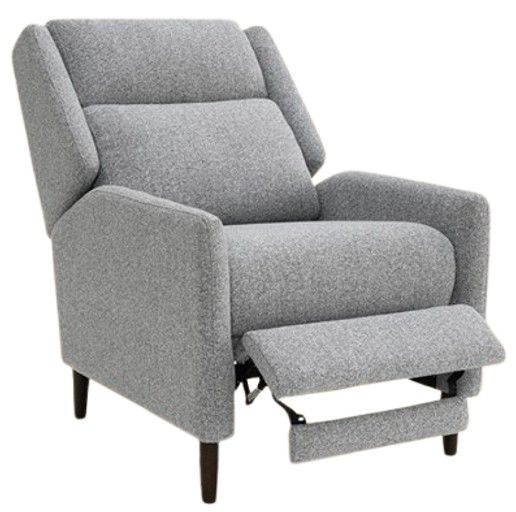 Furniture of America® Psyche Gray Pushback Recliner-1