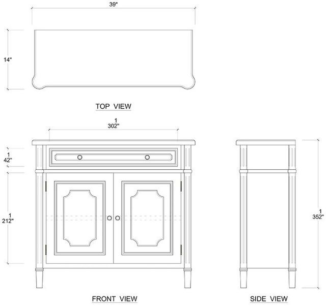 Bramble Customizable Nantes Small Sideboard-1