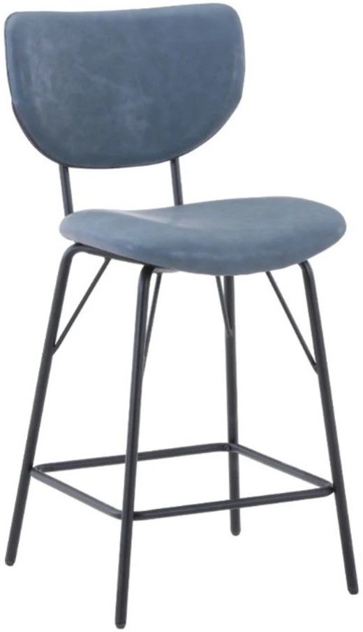 Jofran Inc. Urban Archive Owen Slate Upholstered Counter Stool-0