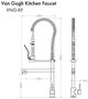 ZLINE Van Gogh Brushed Nickel Pull Down Spring Kitchen Faucet with Pot Filler-4