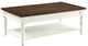 Steve Silver Co. Joanna Mocha Coffee Table with Ivory Base-1