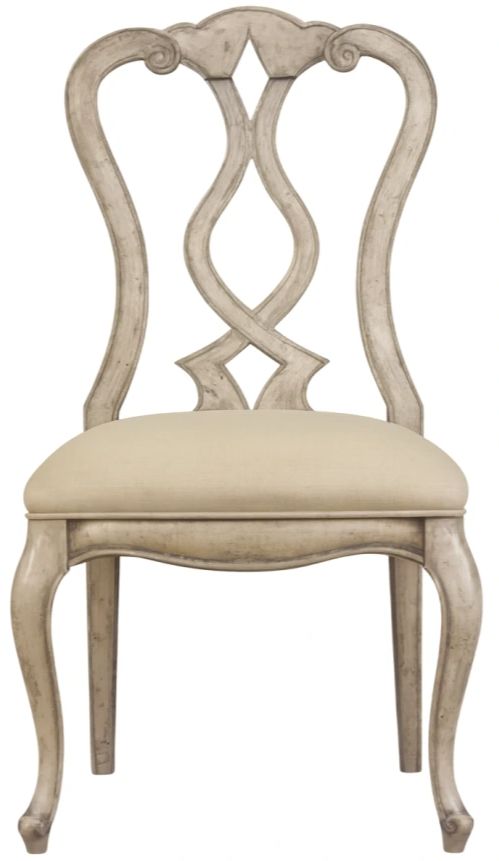 Hooker® Furniture Chatelet Flax Natural/Paris Vintage Dining Side Chair-0