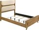 Coaster® Bennett 4-Piece Light Oak Youth Full Upholstered Panel Bedroom Set-2