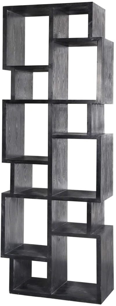 Harp & Finial® Warrington Black Bookcase-1