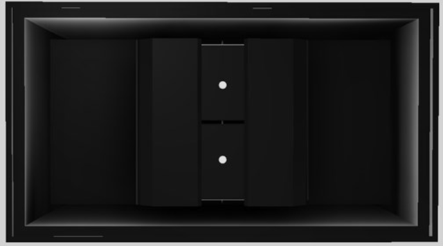 Vent-A-Hood® Designer Series 54" Black Island Range Hood-2