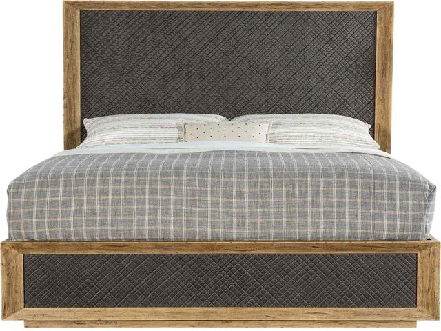 Hooker® Furniture Big Sky Furrowed Bark/Vintage Natural Queen Panel Bed-2
