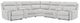 Signature Design by Ashley® Grafton Pike 7-Piece Ash/Pearl Power Reclining Curved Sectional with Storage Consoles-0