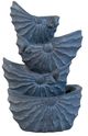 A & B Home Blue 4-Tier Outdoor Decorative Wall Fountain-1
