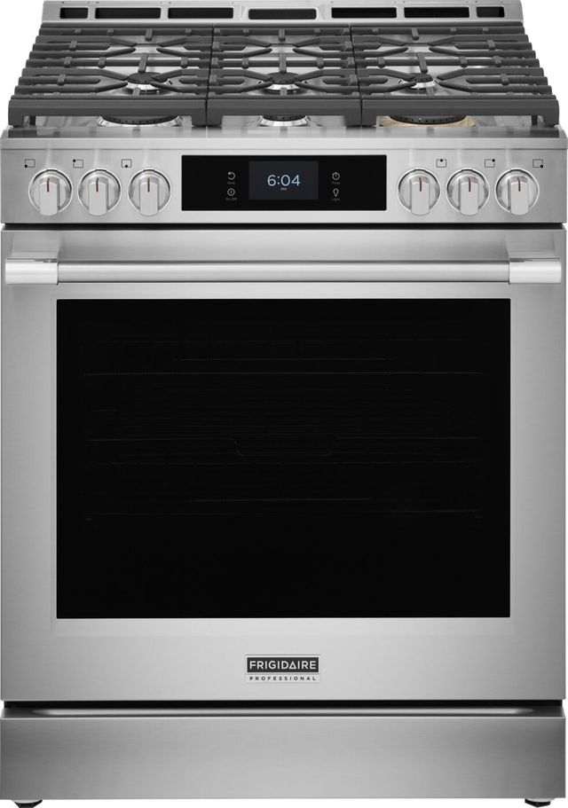 Frigidaire® Professional® 30" Stainless Steel Freestanding Gas Range with Stone-Baked Pizza Mode-0