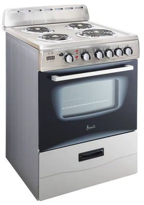 Avanti® 24" Stainless Steel Freestanding Electric Range-1