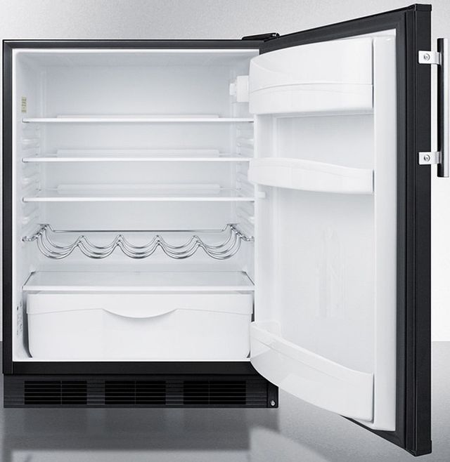 Summit® 24" 5.5 Cu. Ft. Black Compact Refrigerator-2