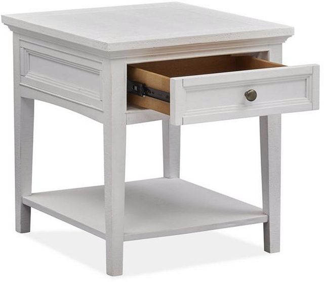 Magnussen Home® Heron Cove Chalk White End Table-2